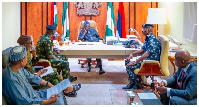 tinubu service chiefs insecurity
