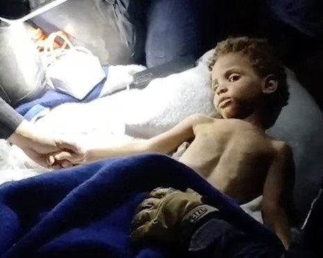 toddler rescued venezuela