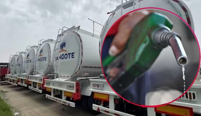 dangote refinery petrol supply falls