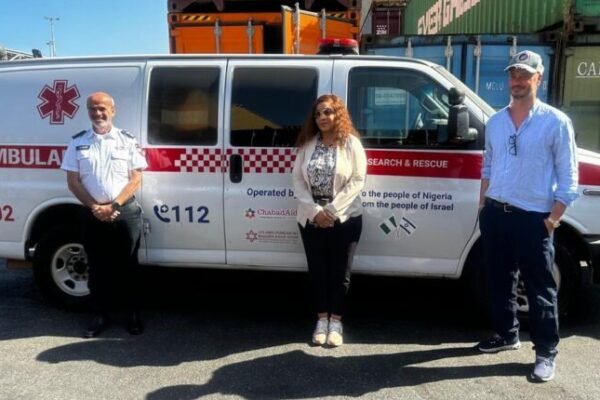 israel sends ambulances to nigeria