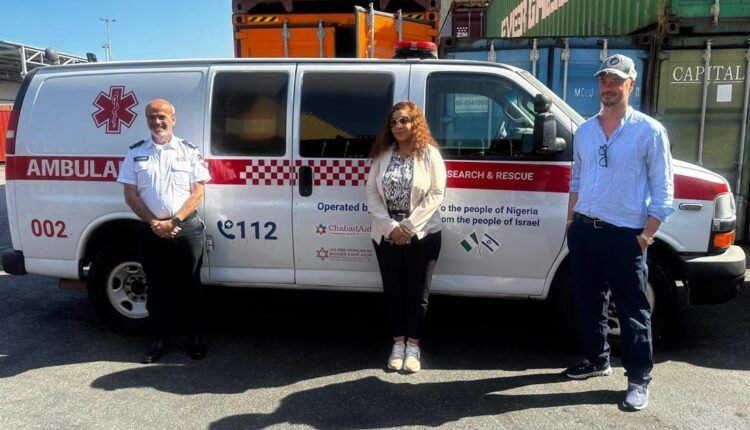 israel sends ambulances to nigeria
