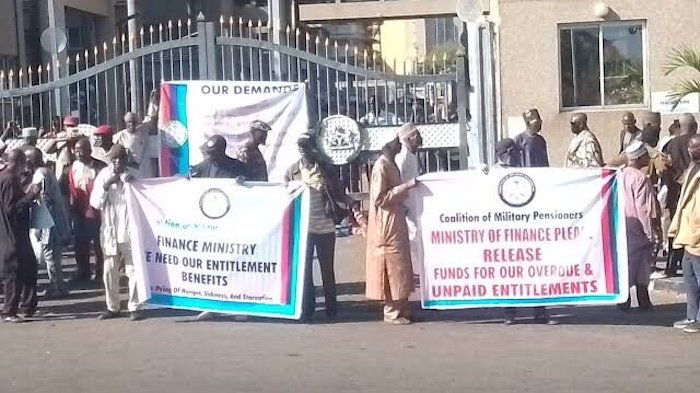 retired soldiers protest in abuja
