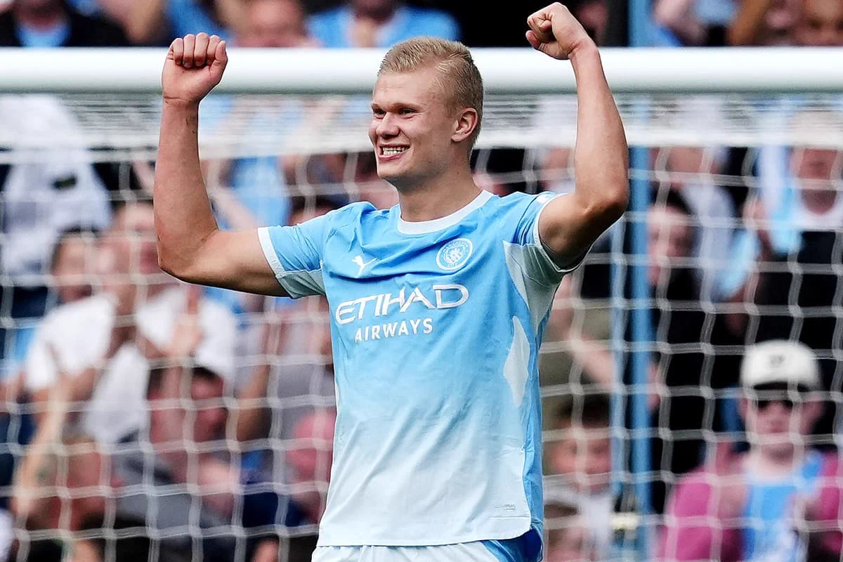 haaland joins sunderland chant