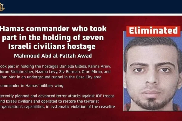 idf says hamas commander killed
